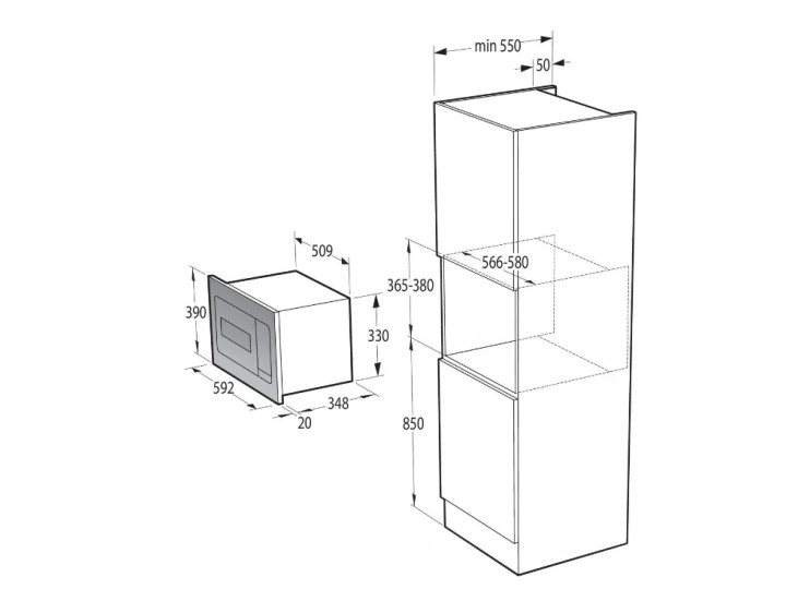 Микроволновая печь встраиваемая Gorenje BM235SYW Микроволновая печь встраиваемая Gorenje BM235SYW