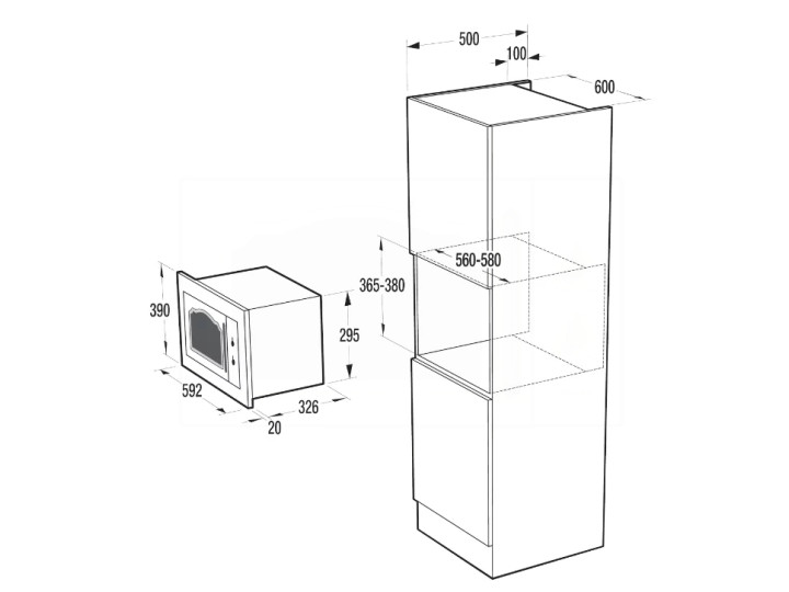 Встраиваемая микроволновая печь Gorenje BM235CLI