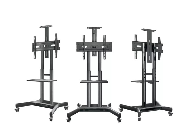Мобильная стойка для ТВ ONKRON TS1551 чёрный, для 40"-70" Мобильная стойка для ТВ ONKRON TS1551 чёрный, для 40"-70"