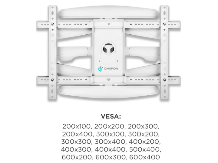 Кронштейн для ТВ ONKRON M6L-W белый, для 40"-75" Кронштейн для ТВ ONKRON M6L-W белый, для 40"-75"