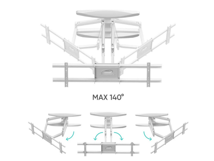 Кронштейн для ТВ ONKRON M6L-W белый, для 40"-75" Кронштейн для ТВ ONKRON M6L-W белый, для 40"-75"