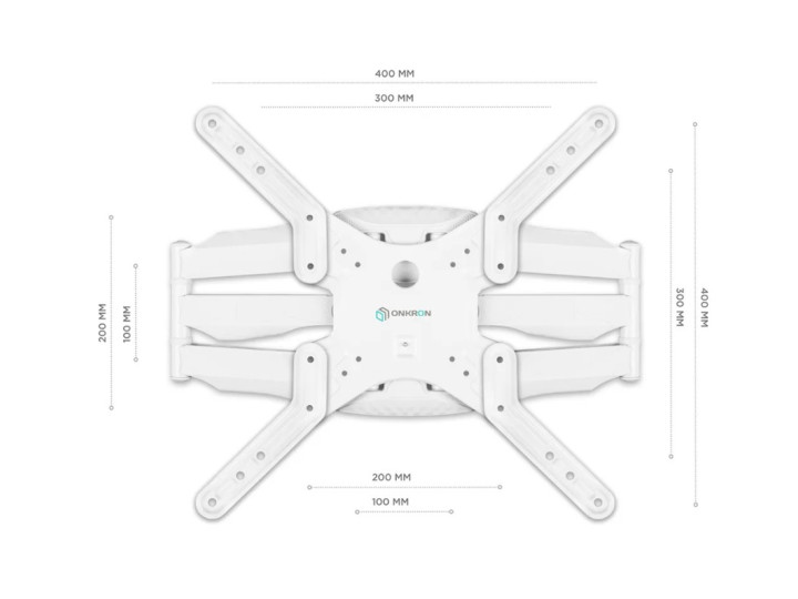 Кронштейн для ТВ ONKRON M5-W белый, для 37"-70"