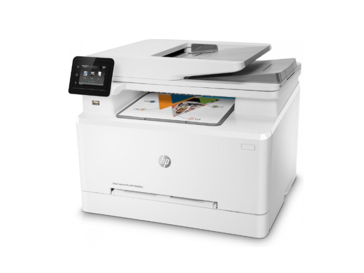 Мфу HP Color LaserJet Pro M283fdw, принтер/сканер/копир/факс, разрешение печати 600x600 dpi, скорость печати 21 стр/мин ч/б и цвет, сканер 600x600 dpi, устройство автоподачи оригиналов одностороннее 50 листов, автоматический дуплекс, запас бумаги 250 лист