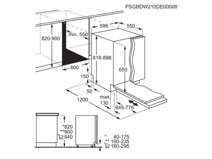 Встраиваемая посудомоечная машина Electrolux EEM 48221L