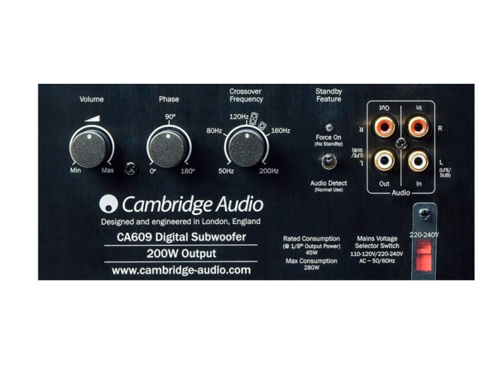 Сабвуфер CAMBRIDGE AUDIO Minx 301, белый