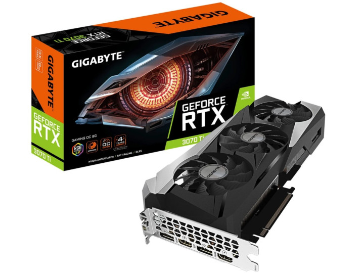 Видеокарта GIGABYTE GeForce RTX 3070 Ti GAMING OC 8G (GV-N307TGAMING OC-8GD)
