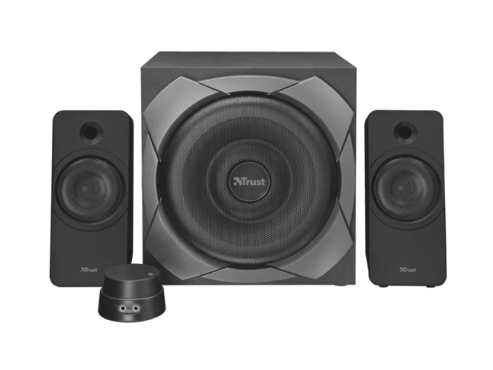 Компьютерная акустика TRUST Zelos 2.1 Black /2*10W+30W Компьютерная акустика TRUST Zelos 2.1 Black /2*10W+30W