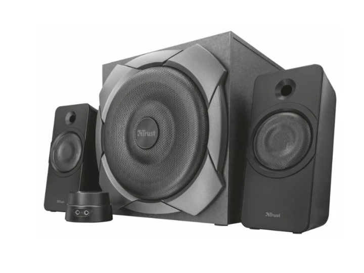 Компьютерная акустика TRUST Zelos 2.1 Black /2*10W+30W Компьютерная акустика TRUST Zelos 2.1 Black /2*10W+30W