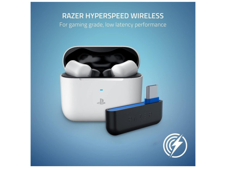 Компьютерная гарнитура RAZER Hammerhead HyperSpeed (PlayStation Licensed), белый Компьютерная гарнитура RAZER Hammerhead HyperSpeed (PlayStation Licensed), белый