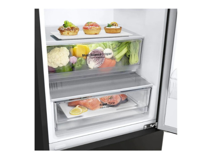 Холодильник LG GBB61BLHEC черный