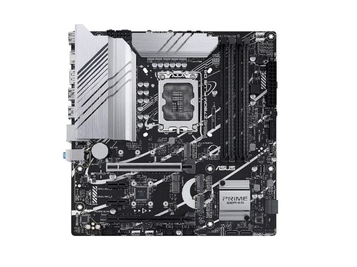 Материнская плата ASUS LGA1700 (Gen.13, 12) ( Z790M-PLUS D4 ) ATX. DDR4 LGA 1700, Intel Z790, 4xDDR4-3200 МГц, 2xPCI-Ex16, 3xM.2, Micro-ATX