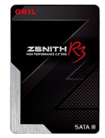 Диск SSD2.5" 1000Gb (1Tb) GEIL Zenith R3, SATA3. Контроллер SAMSUNG SMI2259XT2, чипы памяти INTEL QLC. Speed: Read-560Mb/s, Write-500Mb/s, ( FD09IGGH ) Размер 7 x 69.85 x 100.5 мм.