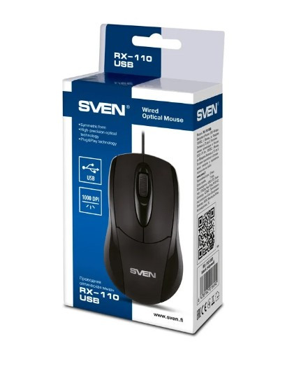 Мышь SVEN RX-110 USB, black