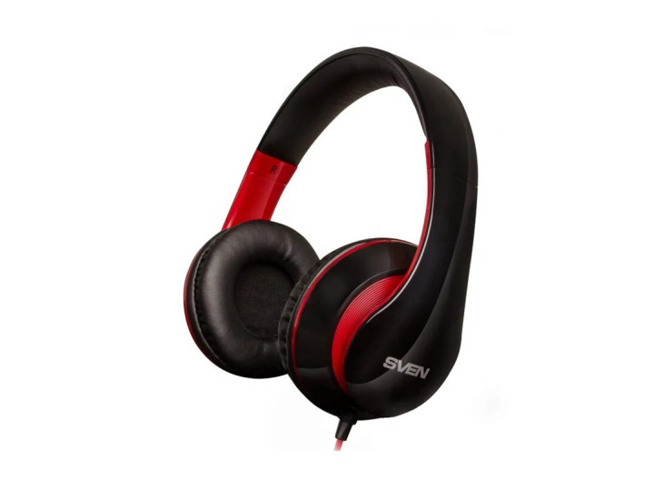 Наушники с микрофоном SVEN AP-940MV 3pin/4pin black/red Наушники с микрофоном SVEN AP-940MV 3pin/4pin black/red