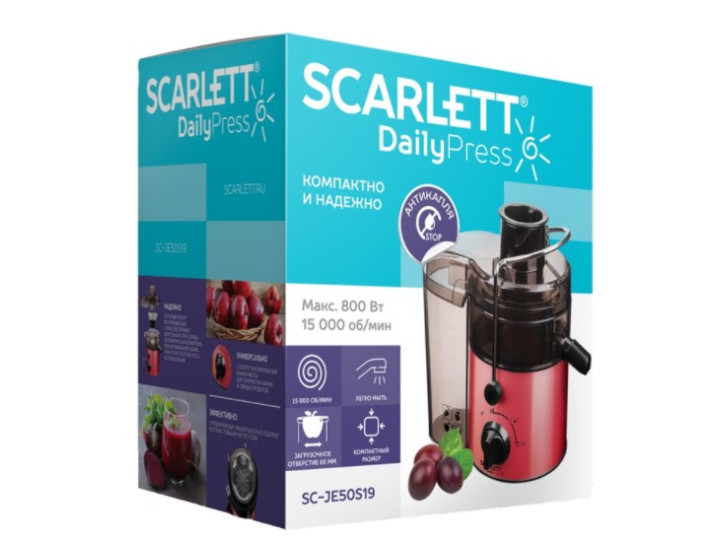 Соковыжималка Scarlett SC-JE50S19 Соковыжималка Scarlett SC-JE50S19