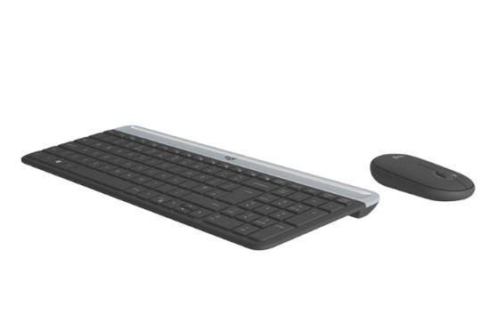 Беспроводной комплект клавиатура+мышь Logitech MK470 Graphite тонкопрофильный (920-009206)