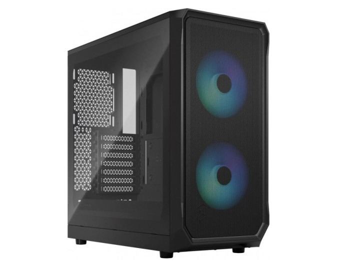 Корпус компьютерный FRACTAL DESIGN Focus 2 RGB TG Clear Tint Czarny