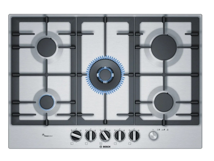Газовая варочная панель Bosch PCQ7A5M90, серебристый Газовая варочная панель Bosch PCQ7A5M90, серебристый