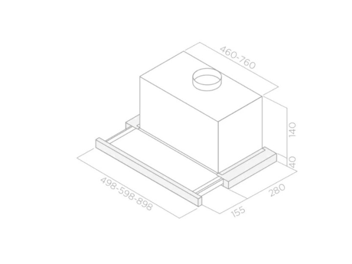 Встраиваемая вытяжка Elica Elite 14 LUX GRIX/A/60