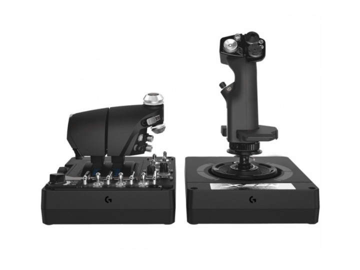 Джойстик Logitech X56 H.O.T.A.S.: джойстик и рычаг управления двигателем (945-000059) Джойстик Logitech X56 H.O.T.A.S.: джойстик и рычаг управления двигателем (945-000059)