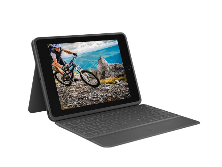 Клавиатура-чехол Logitech Rugged Folio (920-009619) для iPad (7,8 поколения) Клавиатура-чехол Logitech Rugged Folio (920-009619) для iPad (7,8 поколения)