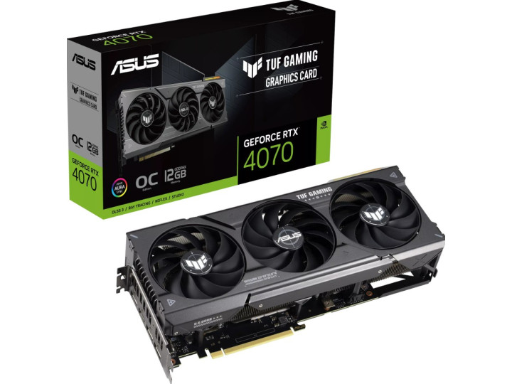 Видеокарта ASUS GeForce RTX 4070 TUF Gaming OC 12GB DLSS 3