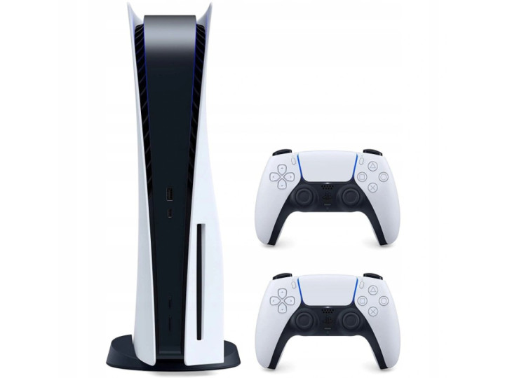Игровая приставка Sony PlayStation 5 825 Гб, белый + Дополнительный контроллер + 2 игры в подарок Игровая приставка Sony PlayStation 5 825 Гб, белый + Дополнительный контроллер + 2 игры в подарок
