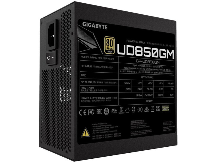 Блок питания GIGABYTE GP-UD850GM 850W 80 Plus Gold