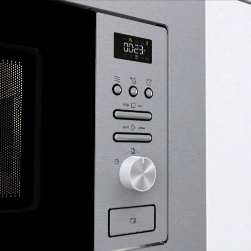 Микроволновая печь встраиваемая Gorenje BMI201AG1X (Advanced / Нерж. / 20 литров / ширина - 59, 5 см / 800 Вт / Гриль 1000 Вт / AquaClean)