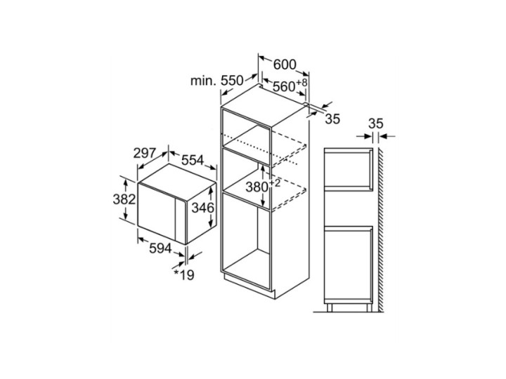 Встраиваемая микроволновая печь Bosch BFL554MB0