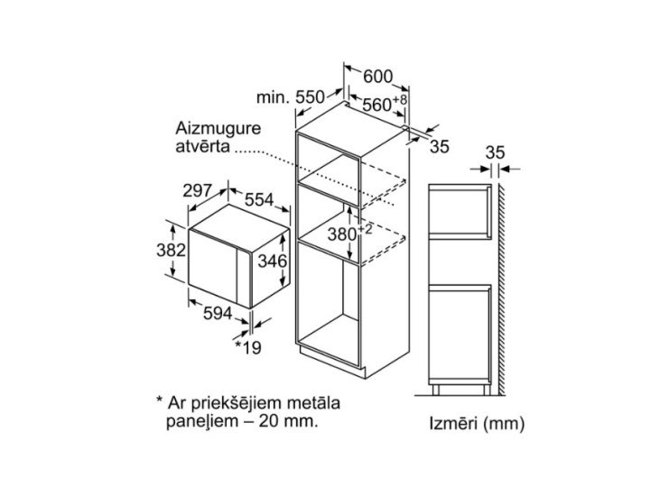 Встраиваемая микроволновая печь Bosch BFL524MB0