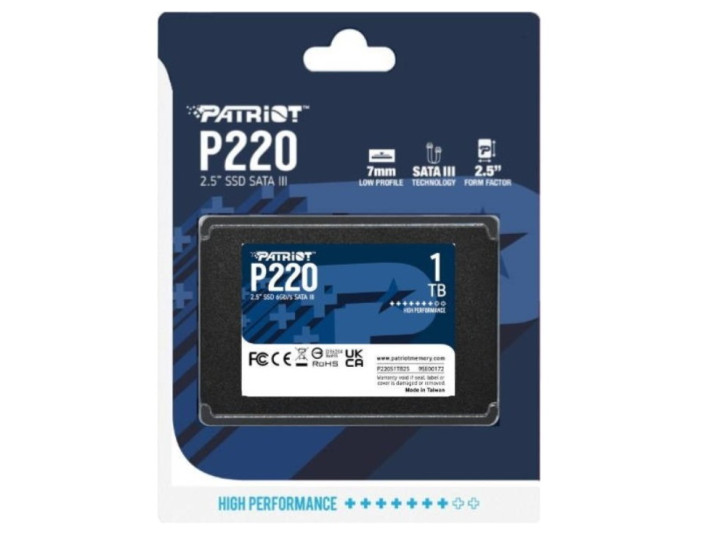 Жесткий диск SSD 1024GB Patriot Memory P220S1TB25