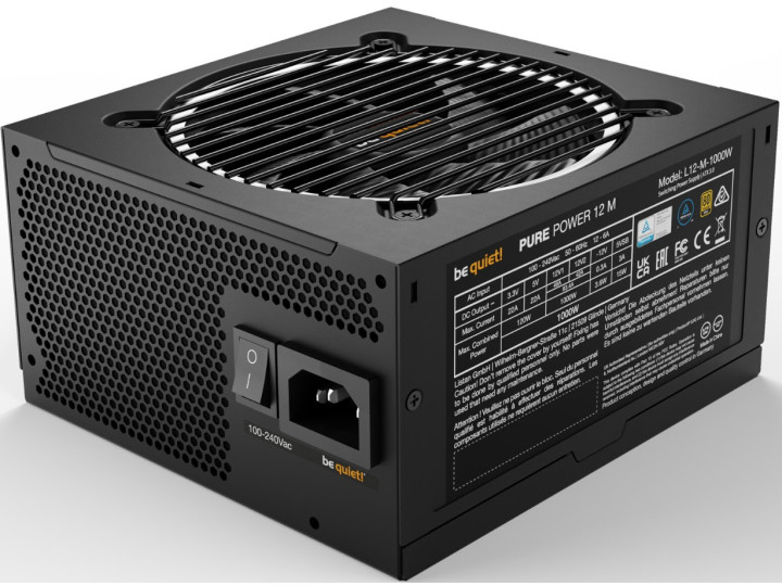 Блок питания BE QUIET! Pure Power 12 M 1000W 80 Plus Gold ATX3.0 PCIe5.0