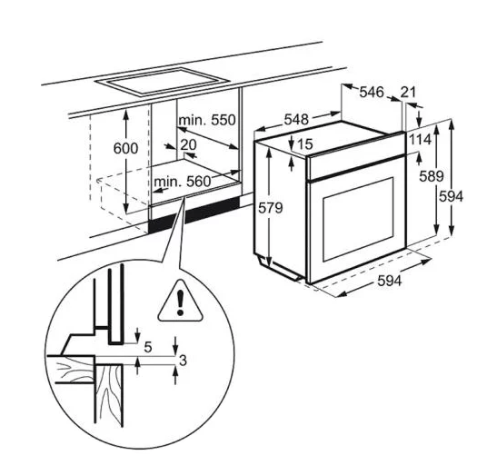 Духовой шкаф Electrolux EOB3400BOR