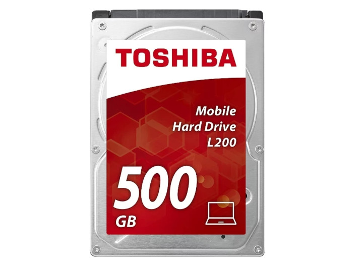 Жесткий диск 2.5 500 GB TOSHIBA L200 series (8Mb, 5400 rpm, SATA 6Gb/s) (HDWK105UZSVA) Размеры: 70 x 7 x 100 мм.