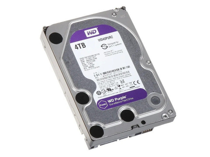 Жесткий диск Western Digital WD Purple 4 TB (WD40PURZ)