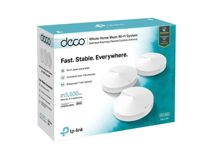 WI-FI роутер TP-LINK Deco M5 MESH (3-pack) WI-FI роутер TP-LINK Deco M5 MESH (3-pack)