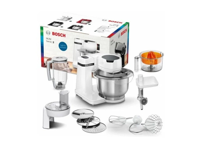 Кухонный комбайн Bosch MUMS2EW40, 700 Вт, белый Кухонный комбайн Bosch MUMS2EW40, 700 Вт, белый