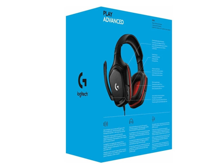 Гарнитура LOGITECH G332 Wired Gaming Leatherette Retail