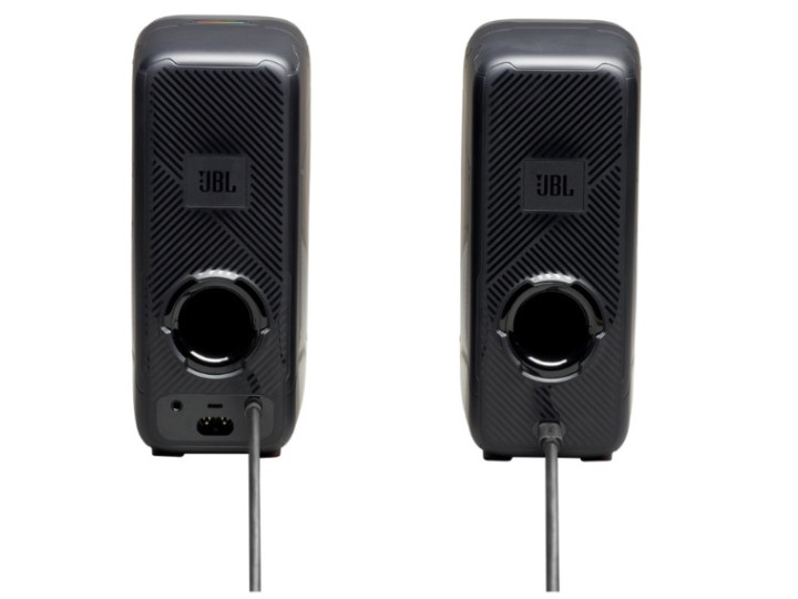 Колонки 2.0 JBL Quantum Duo / 20W / Bluetooth / Питание - 220В / Чёрный / корпус - пластик Колонки 2.0 JBL Quantum Duo / 20W / Bluetooth / Питание - 220В / Чёрный / корпус - пластик