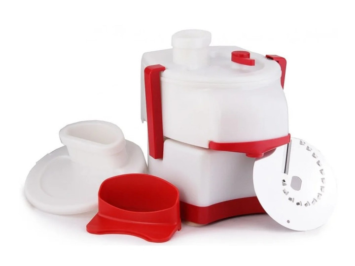 Соковыжималка БелОМО СВШПП-302, белый/красный