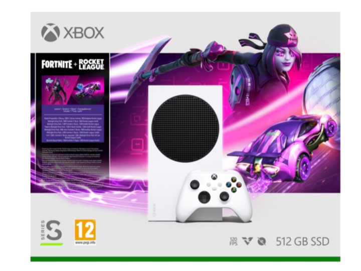 Игровая приставка Microsoft Xbox Series S 512 ГБ + Rocket League + Fortnite