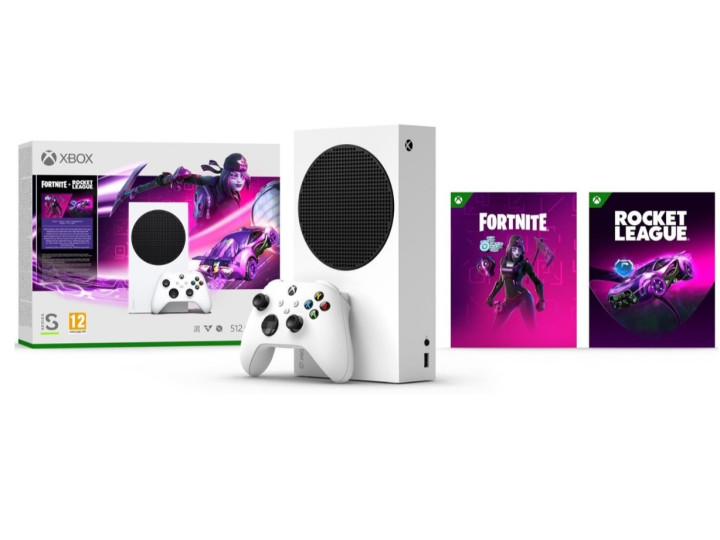 Игровая приставка Microsoft Xbox Series S 512 ГБ + Rocket League + Fortnite