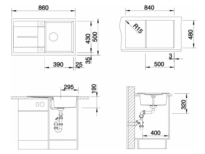 Мойка Blanco Metra 5S Silgranit PuraDur II антрацит Мойка Blanco Metra 5S Silgranit PuraDur II антрацит