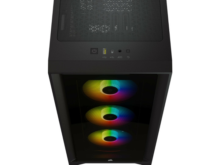 Корпус компьютерный CORSAIR iCUE 4000X RGB черный