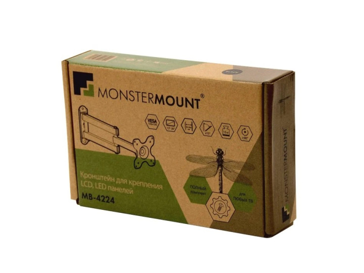 Кронштейн Monstermount MB-4224 (13-37" max 30кг)