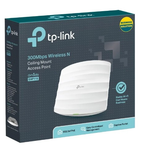 Точка доступа TP-LINK EAP115 N300 Потолочная точка доступа Wi-Fi Точка доступа TP-LINK EAP115 N300 Потолочная точка доступа Wi-Fi