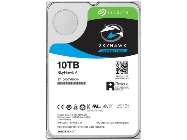 Жесткий диск SEAGATE SkyHawk AI HDD 10TB