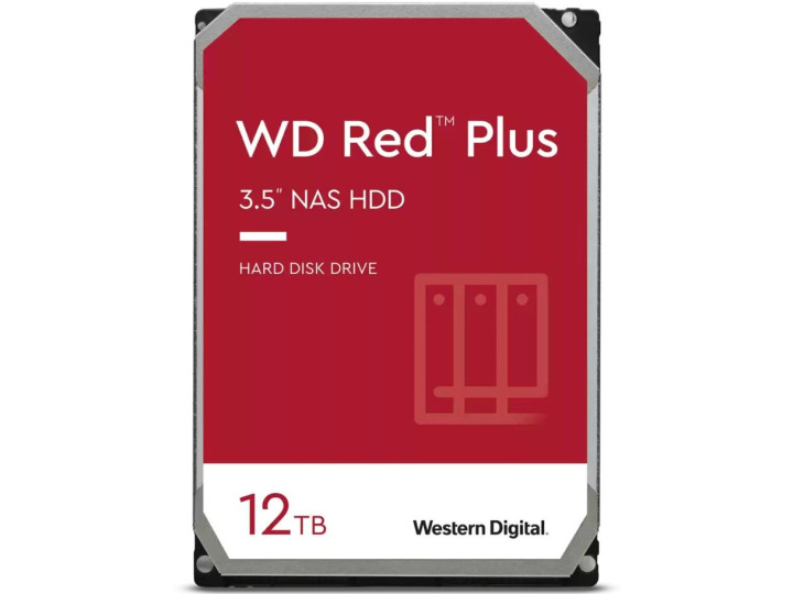 Жесткий диск WD Red Plus 12TB 3.5" SATA III HDD