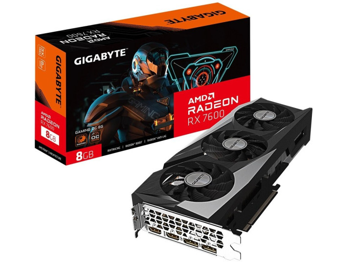 Видеокарта GIGABYTE Radeon RX 7600 Gaming OC 8GB